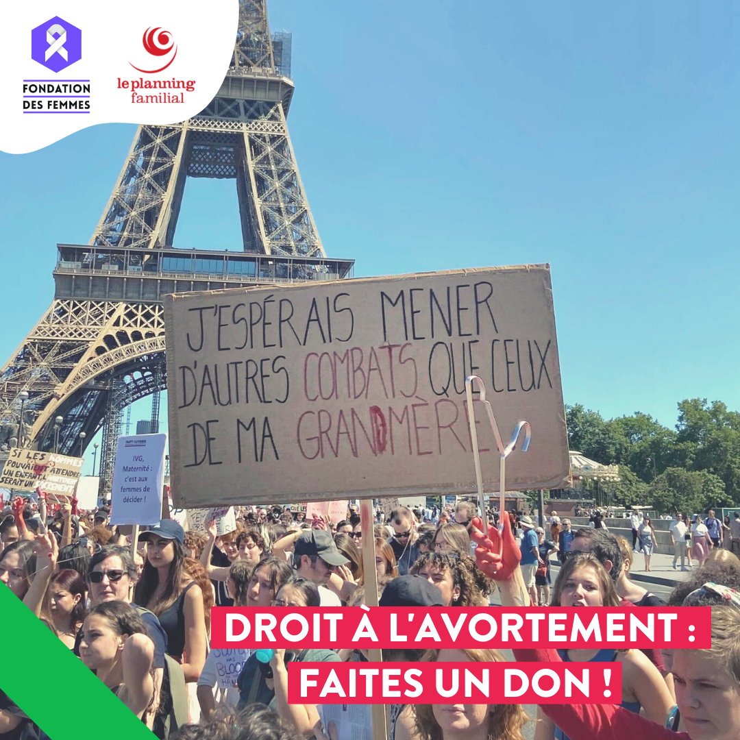 Manifestation pour le maintien du droit à l'avortement à Paris